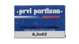 20 ROUNDS PRVI PARTIZAN 9.3 X 62 185 GR SOFT POINT