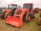 KUBOTA M9000 TRACTOR, S/N 54196, LA1251 LOADER, 4WD, CAB & AIR, 3PTH