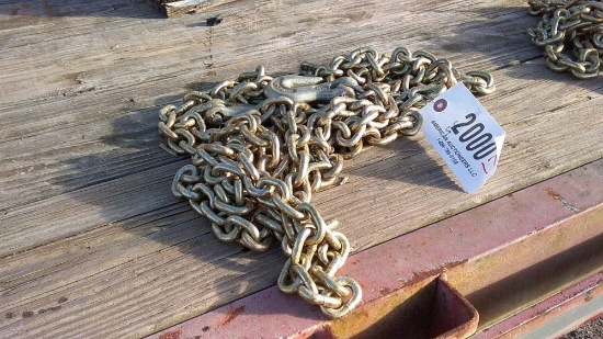 1/4'' X 18' GRADE 70 CHAINS, HOOKS ON END