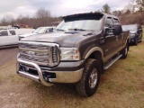 2006 FORD F250 LARIAT SUPER DUTY, VIN 1FTSW21P77EA09869, 4WD, PW, PL, AC, AT, LEATHER, QUAD CAB,