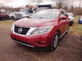 2013 NISSAN PATHFINDER, VIN 5N1AR2MN6DC625241, MODEL VLJALEZR52EU7, 4DR, V6 ENG, CRUISE, AM/FM/CD,