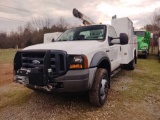 2006 FORD F550 XL SUPER DUTY SVC TRUCK, VIN 1FDAF56P0GED51907, AT, AC, PW, POWER STROKE, DIESEL ENG,