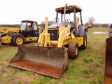 JJOHN DEERE 310G LOADER BACKHOE, S/N T0310GX957198, OROPS, 4X4 GPB, 24'' HBKT, FRONT RUBBER 50%,