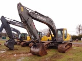 VOLVO EC290B LC EXCAVATOR, S/N EC290V12529, 4' BKT, 32'' TBG, CAB, 6610 MTR HRS