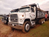 1997 FORD L9000 T/A DUMP TRUCK, VIN 1FDZU908XVVA26239, DETROIT 11 SERIES DIESEL ENG, 10 SPD ROAD