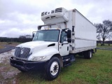 2006 INTERNATIONAL MODEL 4300 TRUCK, VIN 1HTMMAN06H189512, 24' REFRIGERATED BODY, REAR LIFT GATE, 9