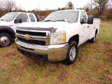 2007 CHEVROLET SERVICE TRUCK, VIN 1GBHC24K17E584914, VORTEC V8 GAS ENG, A/T, 8' KNAPHEIDE UTILITY