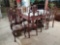 TABLE, 8 CHAIRS & 2 SETS OF CHINA