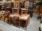 TABLE & SIX LADDER BACK CHAIRS