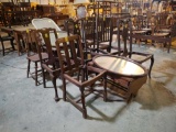 13 PC MISC CHAIRS & MIRROR