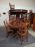 2 ROUND TABLES & 4 CHAIRS