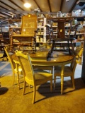 TABLE, 4 CHAIRS, 2 ROCKERS