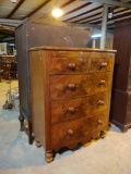 5 DRAWER CHEST FLAME FRONT