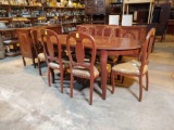 SERVER, BUFFET, TABLE & 6 CHAIRS