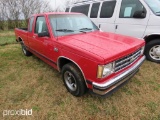 1985 Chevrolet S10 Pickup Truck, VIN # 1GCCS14B4F8273283