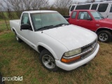 2003 Chevrolet S10 Pickup Truck, VIN # 1GCCS14H138181290