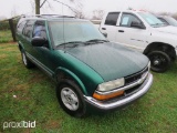 2000 Chevrolet Blazer Multipurpose Vehicle (MPV), VIN # 1GNDT13W1Y2142329