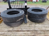 (4) 295/75R 22.5 TIRES