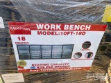10', 18 DRAWER WORK BENCH