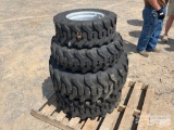 4 NEW SKID STEER TIRES