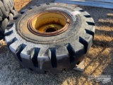 20.5 X 25 TIRE AND WHEEL