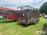 22' GOOSENECK HOMEMADE HIGH WALLED T/A TRAILER