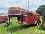 23' GOOSENECK T/A CATTLE TRAILER