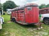 16' T/A BUMPER PULL STOCK TRAILER