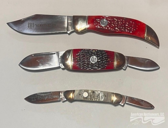 (3) ROUGH RIDER KNIVES