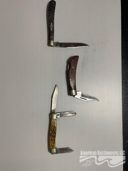 (3) CASE XX POCKET KNIVES