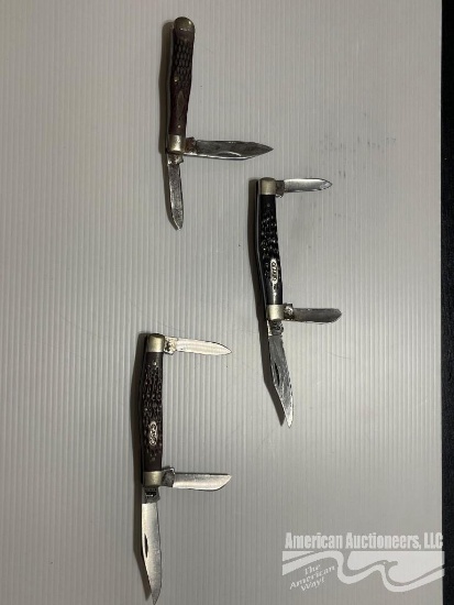 (3) CASE XX POCKET KNIVES