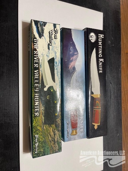 (3) FIXED BLADE KNIVES