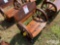 2' WOODEN WAGON WHEEL BENCH