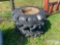 2 TRACTOR TIRES ON WHEELS
