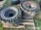 4 12 INCH SKID STEER TIRES & WHEELS
