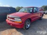 1998 Chevrolet S10 Pickup Truck, VIN # 1GCCS1945W8216178