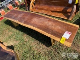 8' TEAK WOODEN BENCH