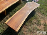 8' TEAK WOODEN BENCH