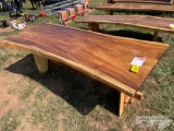 7 1/2' TEAKWOOD TABLE