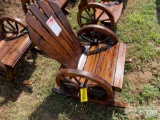 WAGON WHEEL ROCKING CHAIR