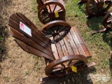 WAGON WHEEL ROCKING CHAIR