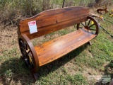 5' WAGON WHEEL BENCH