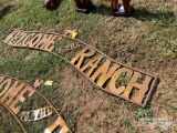 METAL WELCOME TO THE FARM SIGN