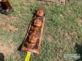 3' WOODEN DECORATIVE TOTEM POLE