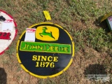 JOHN DEERE METAL SIGN