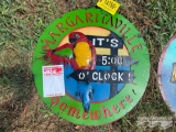 METAL MARGARITAVILLE SIGN