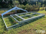 14X17 METAL BUILDING W/END WALLS, 10' DOOR ENTRY