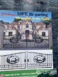 GREAT BEAR 20' BI PARTING WROUGHT IRON GATE W/DEER