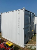 2024 STORAGE CONTAINER W/SIDE DOOR & WINDOW