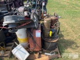 DOLLY OF WIRE, WELDER, WELDING RODS, CUTTING TORCHES, MISC